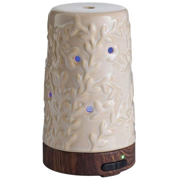 Airome Flourish Ultrasonic Essential Oil Diffuser Ceramic 8 LED Colors - Picture 1 of 1